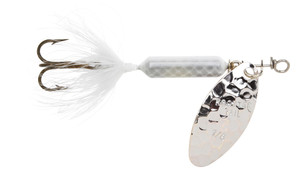 Yakima Rooster Tail - 1/4oz Swg;Hmrd Silver White