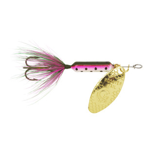 Yakima Rooster Tail - 1/4oz Swing Gold; Rainbow