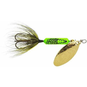 Yakima Rooster Tail - 1/4oz Swing; Green Caddis