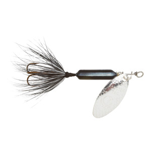 Yakima Rooster Tail - 1/6oz Swing Silver; Skunk