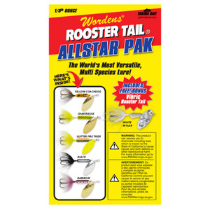 Yakima Rooster Tail Box Kit - 1/8oz ASPk YC/C/GFT/BL/Rb/WM