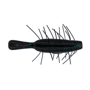 Yamamoto Fuzzy Nuki - 3.5'' Blk w/LG Blue Flk 4pk
