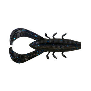 Yamamoto Nuki Bug - 3.5'' Black/Lg Blue Flk 6pk