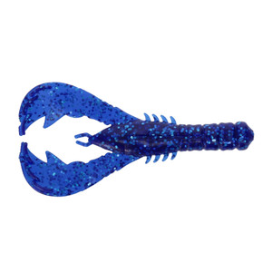 Yamamoto Yama Craw - 4'' Blue W/Lg Blue Flk 6pk