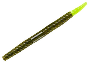 Yum Dinger - 6'' Green Pumpkin/Cht 6pk