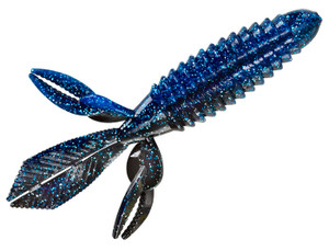 Yum Wooly Bug - 4.25'' Black Blue Shad 8pk