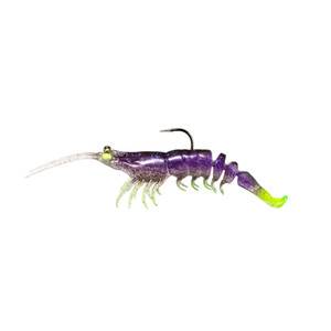 Z Man PrawnstarZ - 2.5'' Plum Chartreuse 2pk - FAR-568