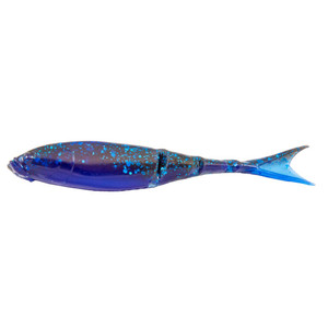 Z Man RaZor ShadZ - 4.5'' Black/Blue Lam 4pk