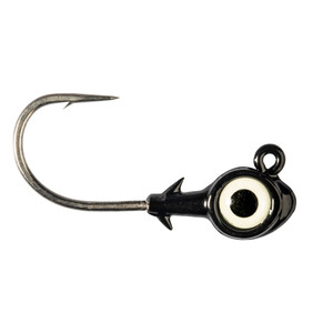 Z Man Trout Eye X Jighead - 1/4oz Black/Glow 3pk