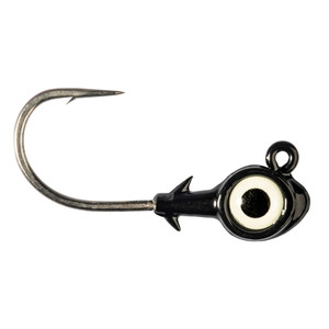Z Man Trout Eye X Jighead - 1/8oz Black/Glow 3pk