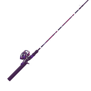 Zebco Combo Splash Spincast - 6' 0'' 2pc M 8# Tppurple - SPLTPPSC602M.NS4