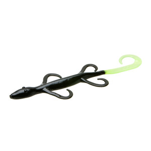 Zoom Lizard 6'' - Black/Chartreuse 9pk