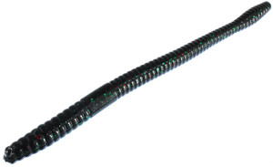 Zoom Magnum Trick Worm 7'' - Black Emerald 8pk