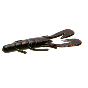 Zoom U-V Speed Craw 3.5'' - Black Red Glitter 12pk
