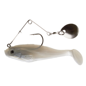 Creme Spoiler Shad Spin - 7/16oz Colorado #1-3'' Pearl - SSB302S
