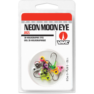 VMC NeonMoon Eye Jighead Kit - 1/32oz Assorted 10pk - NME132KASST