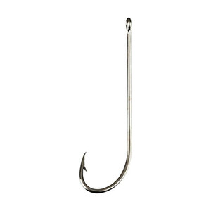Eagle Claw - 2X Long Shank - 1/0 Nickel 8pk - 066NAH-1/0