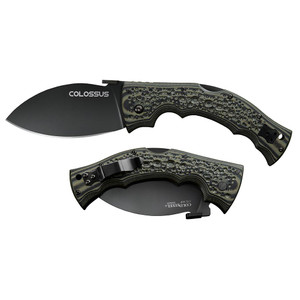 Cold Steel Colossus Folding Knife 4" Leaf Blade Black - CS-28DWB