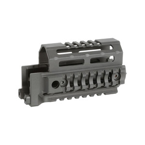 Midwest Industries AK Alpha Series Krink Quad Rail Handguard Black - MI-AK-ALPHA-BKQR
