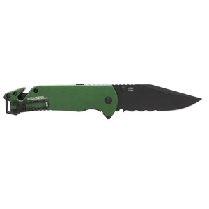 SOG Knives Escape 2.0 Folding Knife 3-2/5" Semi Serrated Clip Point Blade OD Green Blister - SOG-11-52-01-43