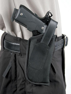 Blackhawk! Nylon Hip Holster w/Thumb Break Size 16 Black RH - 40HT16BK-R
