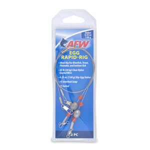AFW Egg Rapid Rigs, 1/4oz; #3 Snap;#5 Swivel 2pc