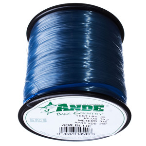 Ande Back Country, 1/4lb Spool Blue 40lb