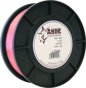 Ande Premium, 1/2lb Spool Pink 40lb