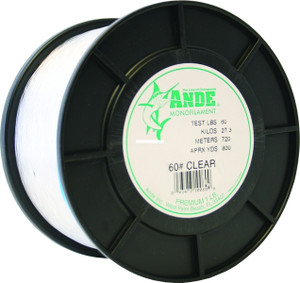 Ande Premium, 1lb Spool Clear 60lb
