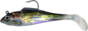 Betts Billy Bay Halo Shad, 1/4oz Smoke 3pk
