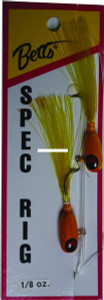 Betts Spec Rig, 1/8oz Yellow/Yellow 2pk