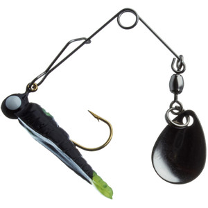 Betts Spin Grub, 1/16oz Black/Cht 12/cd