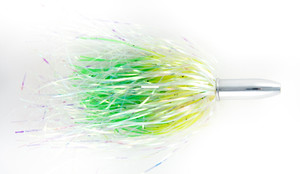 Billy Baits Mini Turbo Slamr, 5.5'' Perl/Chart/Grn Firetip