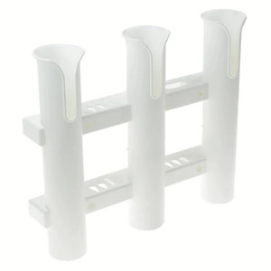 BOAT 3 Rack Rod Holder, White