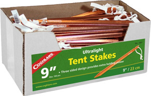 Coghlan Tent Pegs & Mallets, Ultralight Stakes Bulk