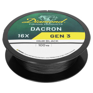 Diamond Dacron Gen 3, 80lb 100yd Spool Black