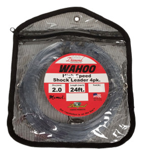 Diamond Wahoo HS Shock Ldr, 300lb 24ft Smoke Blue