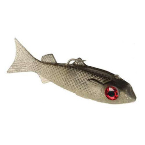DOA Swimming Mullet Red Eye, 1/4oz Silver Black Back 1pk