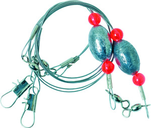 EA Lazer Redfish Leader, 1oz 31'' Egg Sinker 2pk