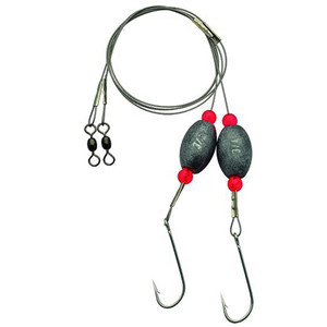 EA Wire Ready Rig W/Hook, 1.25oz #1/0 17'' Steel 2pk