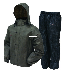 Frogg Toggs Clssc AS RnSuit, Mens 2X Stone/Black Pants