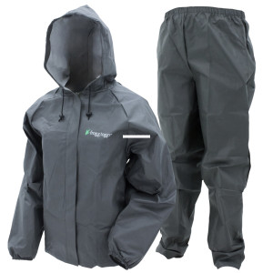 Frogg Toggs UL2 Rain Suit, Mens SM Carbon Black