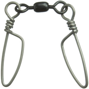 Hi-Liner Brass Crane Swivel, 200lb Dbl Tourn Snap MattBlk