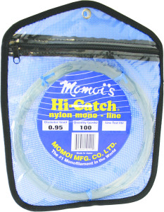Momoi HiCatch Nyln Mono Ldr, 250lb 100yd Coil Clear White