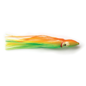 P-Line Sunrise Squid, 4.5'' Orange/Chart/Green 5pk