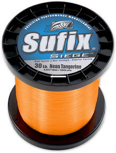 Sufix Siege, 3000 yd Neon Tangerine 20 lb