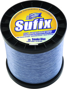 Sufix Superior 1 Kg Spool, 2405 yd Smoke Blue 50 lb