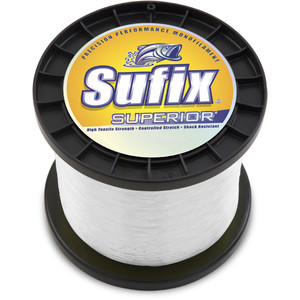 Sufix Superior 1 lb Spool, 5970 yd Clear 10 lb
