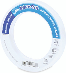 Triple Fish Mono Leader, 50yd Clear 60lb Test