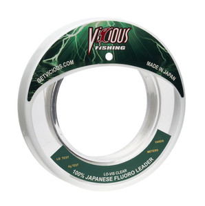 Vicious 100% Fluoro:Leader, 33 yd Clear 30 lb